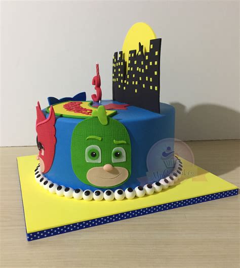 Tortas Heroes En Pijama Torta Pj Mask Torta Pj Mask Birthday Cake