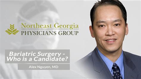 Bariatric Surgery Who Is A Candidate Dr Alex Nguyen Of Ngpg Youtube