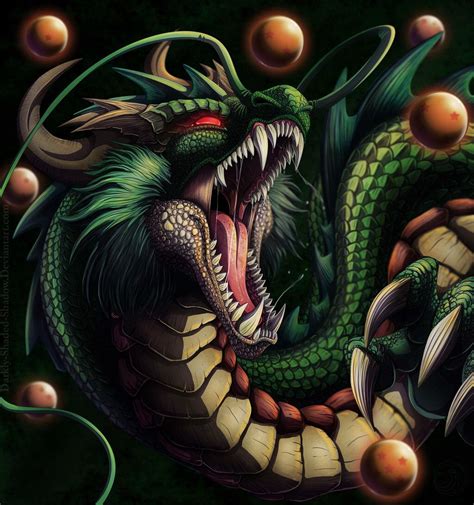 shenron the eternal dragon by darkly shaded shadow on deviantart dragon ball z pinterest