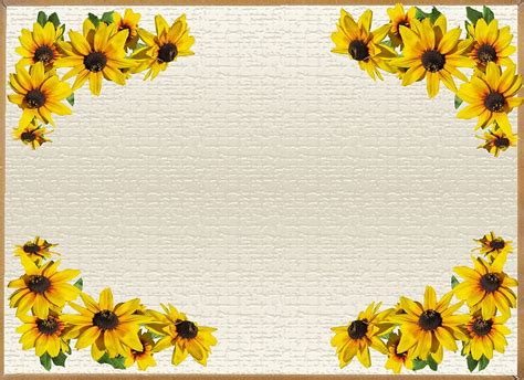 Free Download Greeting Card Yellow Flower Edges Flowering Plant
