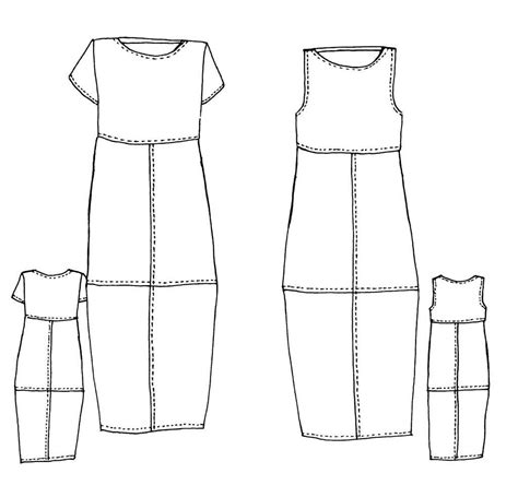 Eva Dress Pattern Patterns Tessuti Fabrics Online Fabric Store