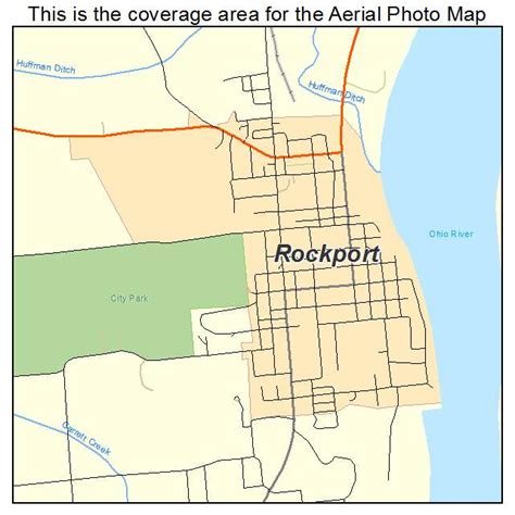 Aerial Photography Map Of Rockport In Indiana