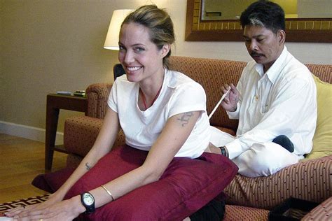 Angelina Jolie Adds Three More Large Tattoos To Her Body