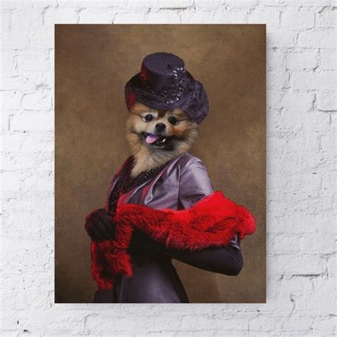 The Elegant Lady Personalised Pet Poster Fable And Fang