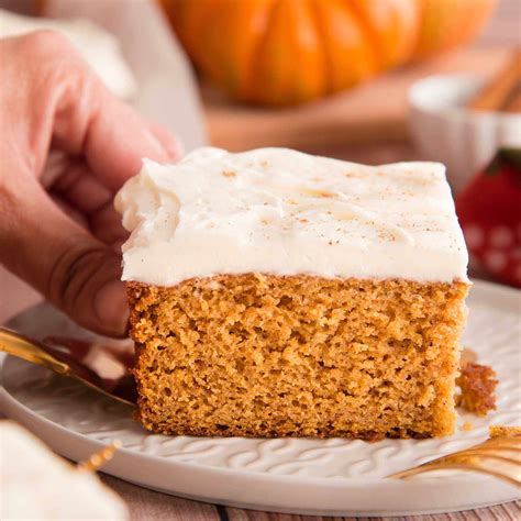 Pumpkin Cake With Cream Cheese Frosting Recipe