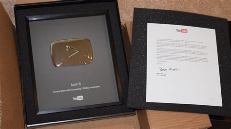 I remember two years ago i was all, want recognition, lets make a youtube. Unboxing my Youtube Silver Play Button - 100,000 ...
