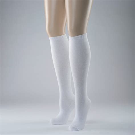 Knee High Socks Plain White The Fiona Henderson School Of Dancing