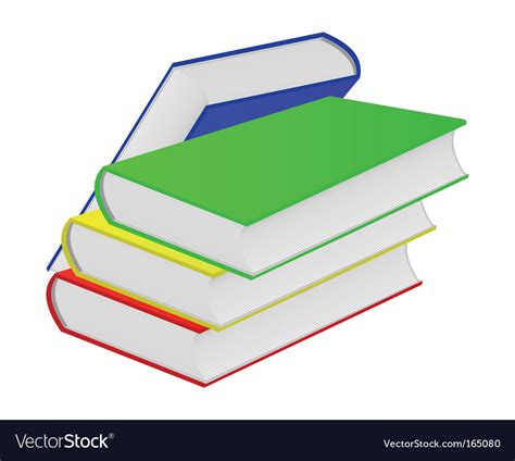 Four Books Royalty Free Vector Image Vectorstock