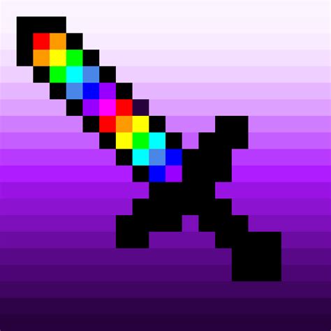The Rainbow Sword Pixel Art
