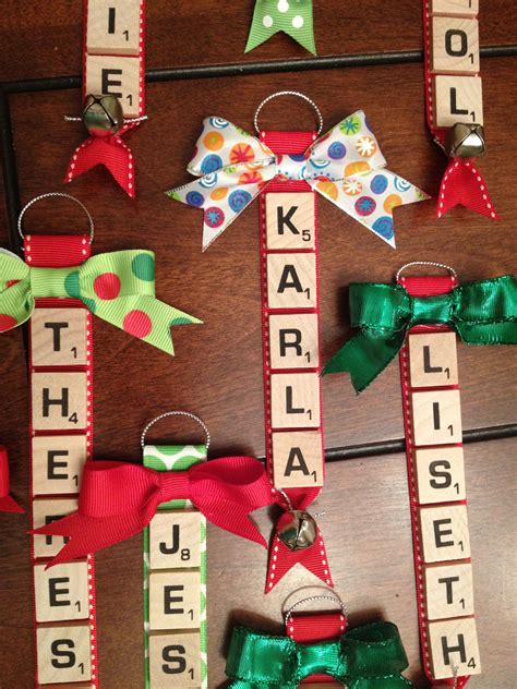 Here Comes Santa Claus Scrabble Tile Christmas Ornament Ornaments