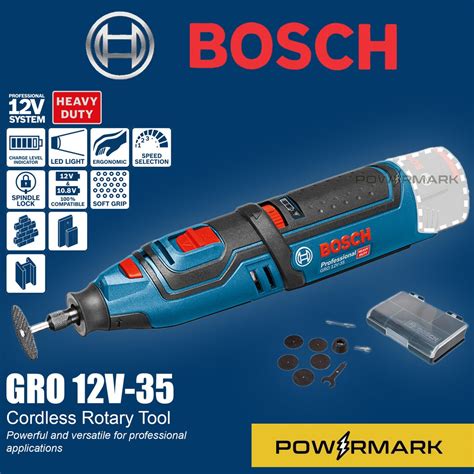 Bosch Gro 12v 35 Cordless Rotary Tool Solo Tool Powermark Bct