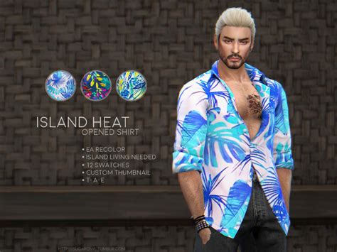 The Sims Resource Island Heat Shirt Island Living Needed