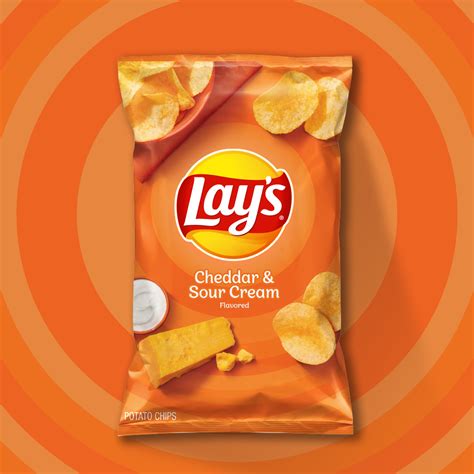 Lays® Cheddar And Sour Cream Flavored Potato Chips Lays