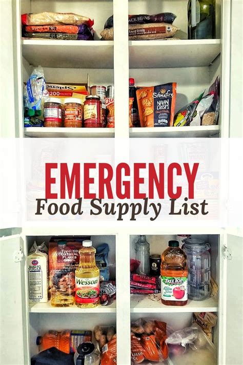 Assembling an emergency food supply. Affordable Food To Buy During An Emergency | Food supply ...