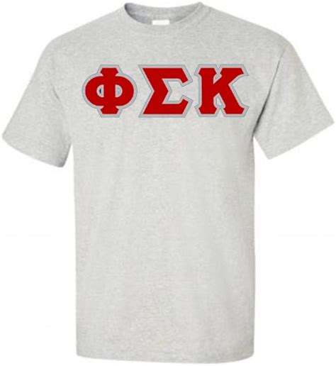 Phi Sigma Kappa Lettered T Shirt Clothing