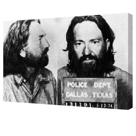 Willie Nelson (23"L x 16"W) - Celebrity Mug Shots - Touch of Modern