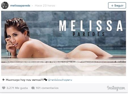 Instagram Melissa Paredes Seduce A Todos Mostr Ndose Completamente