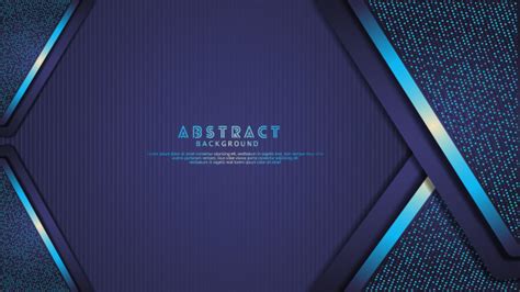 Futuristic And Dynamic Dark Blue Overlap Layers Background