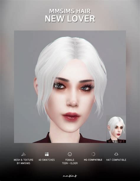 Hair New Lover At Mmsims Sims 4 Updates