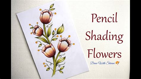 Pencil Color Flowers Color Pencil Shading Youtube