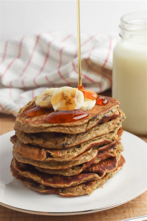 Peanut Butter Banana Oat Pancakes Recipe Not Quite Susie Homemaker