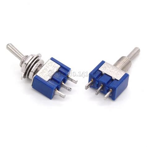 Pcs Mts Pin On Off On A V A Vac Mini Blue Toggle Switches Switches Aliexpress