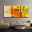 Wall26  3 Piece Canvas Wall Art Sunflower Oil Painting On