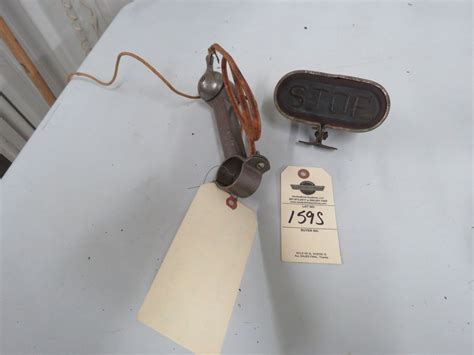Lot 159s Vintage Stop Signal Light For Hot Rod Vanderbrink Auctions