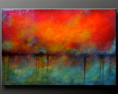 Oxidized Metal 2 36 X 24 Acrylic Abstract Painting