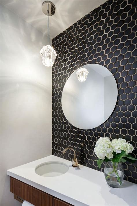 60 Stylish Hexagon Tiles Ideas For Bathrooms Digsdigs