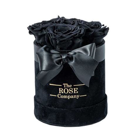 Forever Roses Babybox Black Velvet Box Black Roses The Rose Company