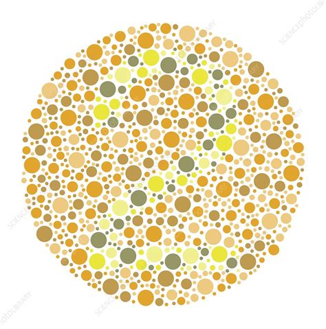 Colour Blindness Test Chart Illustration Stock Image C0497275