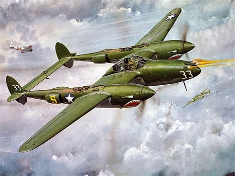 P38 Lightning P38 Aircraft Hand Drawing Wwii Hd Wallpaper Peakpx