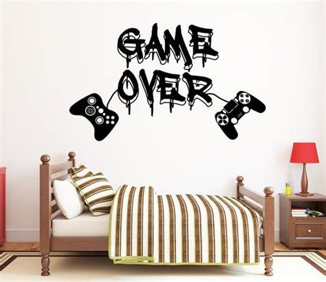 Gamer Wall Decal Video Games Wall Sticker Controller Wall Decal Gaming