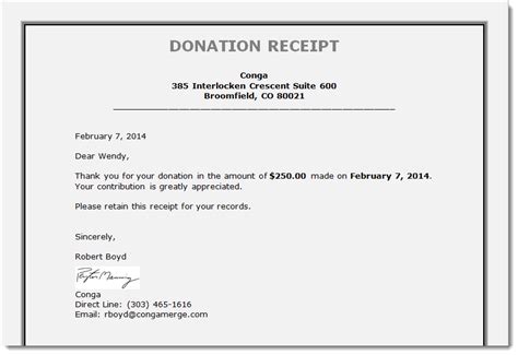 Are credit card statements sufficient for sales tax deductions. Donation Receipt Letter Template | charlotte clergy coalition
