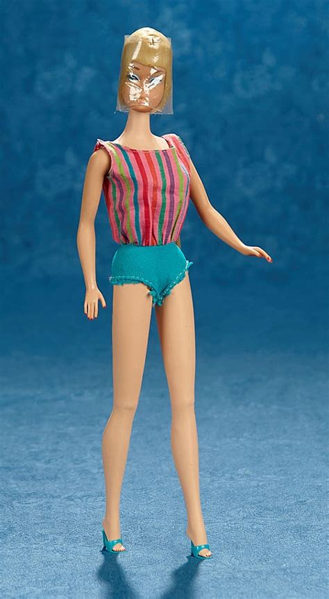 Blonde American Girl Barbie With Peach Lips 1965