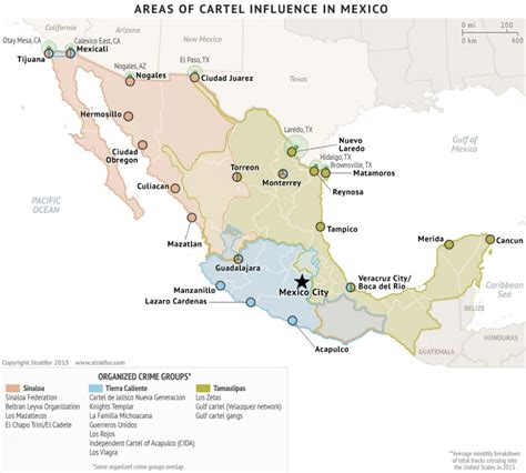 The Geography Of Mexican Drug Cartels