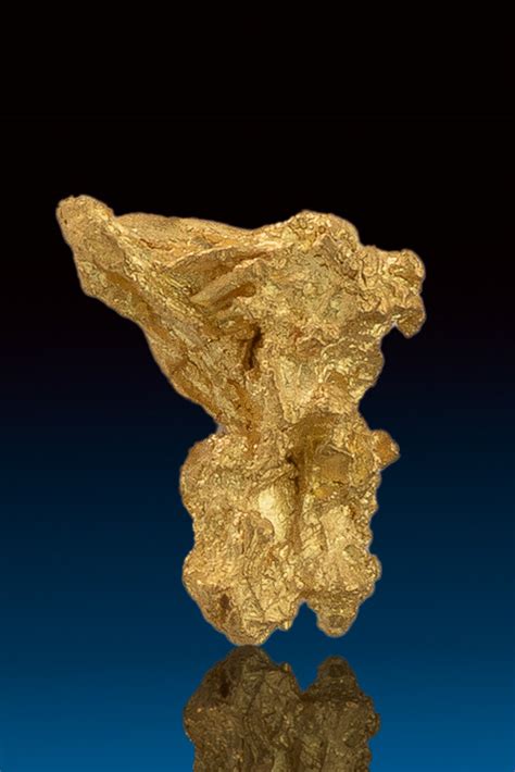 Brilliant Well Formed Natural Gold Nugget From Nevada 6300