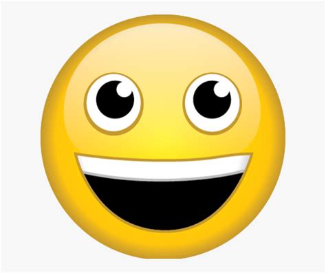 Excited Face Png Facial Expression Emoji Happy Transparent Cartoon