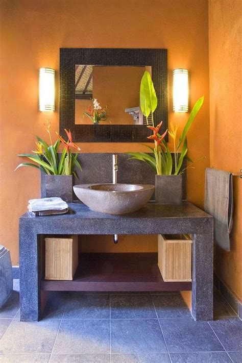 Hot Summer Trend 25 Dashing Powder Rooms With Tropical