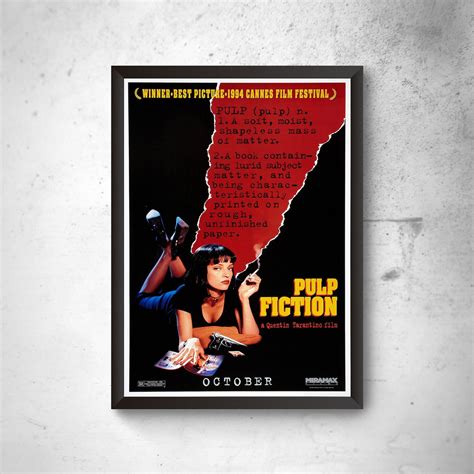 Quadro A3 Poster Pulp Fiction Elo7 Produtos Especiais