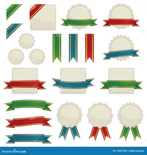 Ribbons And Seals Stock Vector Illustration Of Seal 17867228