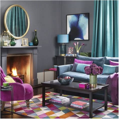 Jewel Tone Interior Living Room Living Room Color Schemes Colourful