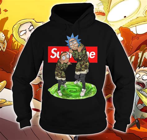 Official Supreme Rick And Morty Hoodie T Shirt Tank Top