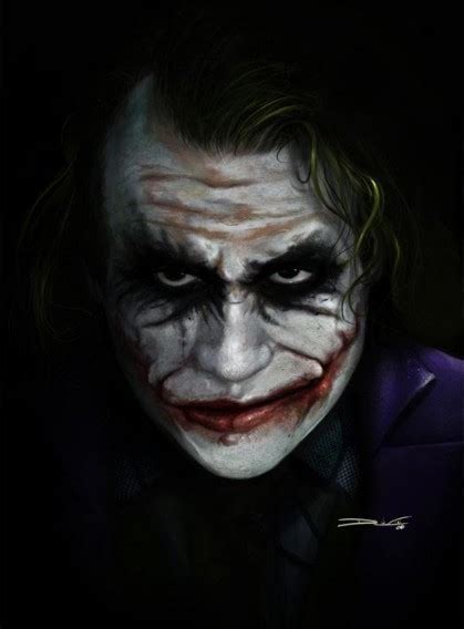 The Joker The Dark Knight Fan Art 1959158 Fanpop