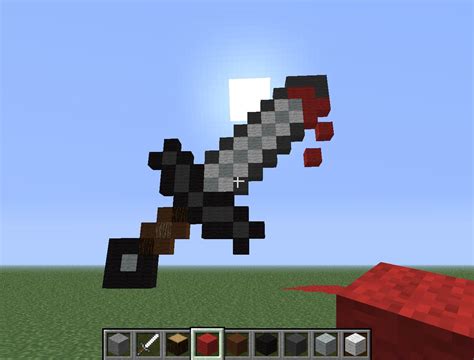 Minecraft Iron Sword Pixel Art