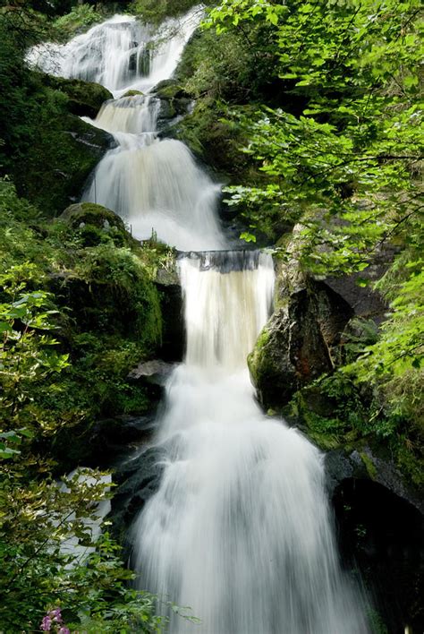 Waterfall Near Triberg Black Forest By Pidjoe