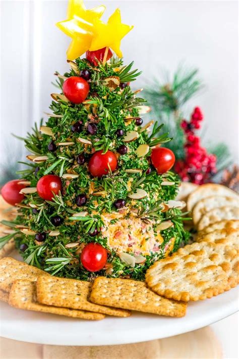 Christmas Tree Cheese Ball Recipe Christmas Appetizers Christmas