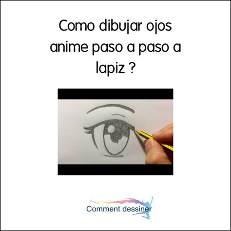 Como Dibujar Ojos Anime Paso A Paso A Lapiz Como Dibujar