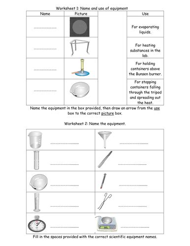 10 Best Images Of Identifying Lab Equipment Worksheet Science Lab